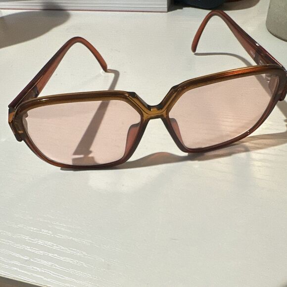 Vintage 1970s Christian Dior Oversized Brown Frame Pink Tinted UV400 Germany main image 6